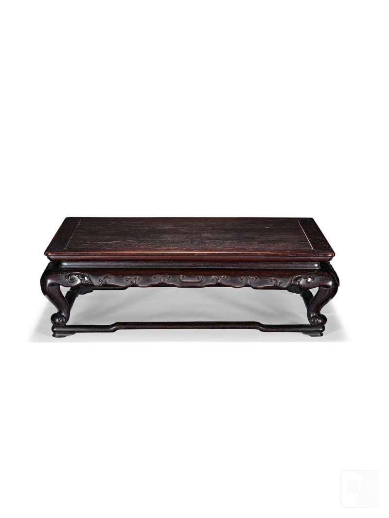 清十九世紀　紫檀帶托泥長方座 | A ZITAN RECTANGULAR STAND - 图2